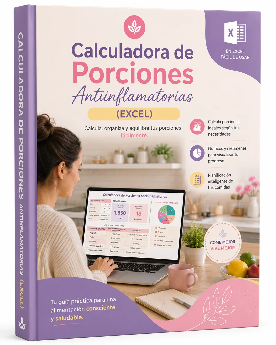 Portada de la Calculadora de Porciones Antiinflamatorias en Excel